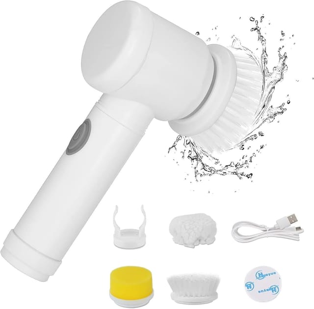 Rechargeable Electric Spin Scrubber Brush – Powerful Cordless Cleaning Tool